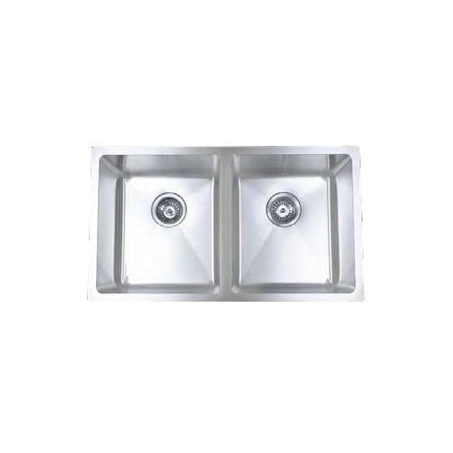 Undermount 16 Gauge Stainless Steel Double 20 MM Corners Kitchen Sink - 31 1/4" x 18 1/8" x 9"
