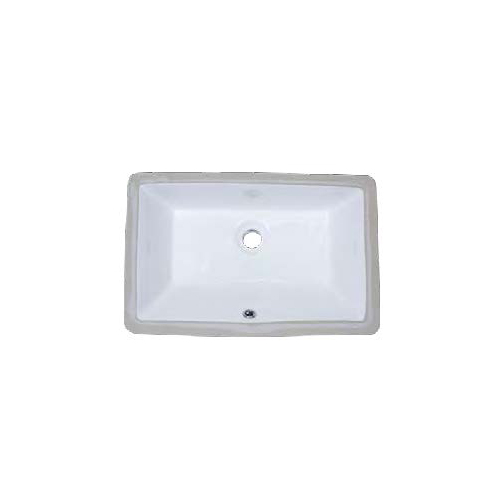Vitreous White China Oval Undermount Bathroom Sink - 21" x 13 3/8" x 5 1/2"