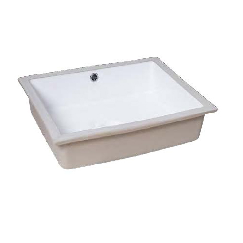 Vitreous China Oval Undermount Bathroom Sink - 19 3/4" x 15 1/2" x 5"