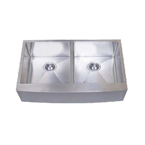 Apron Front Stainless Steel Farmhouse Kitchen Single Bowl Sinks - 32 7/8" x 22 1/4" x 10" x 10"