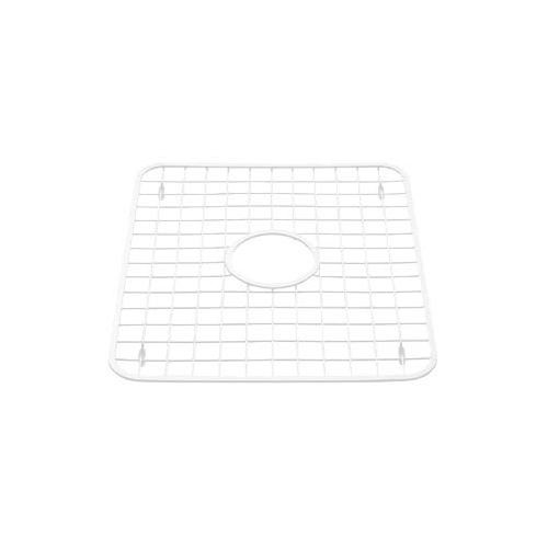 24" x 18" x 10" Fireclay Apron Single Bowl Farmhouse Kitchen - Stainless Steel Grid